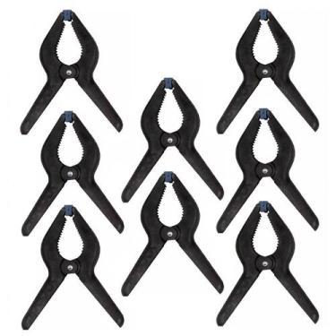 Imagem de Grampos Prendedor de Nylon 6 Pol Estúdio Fotográfico 8 Peças - Brasfor