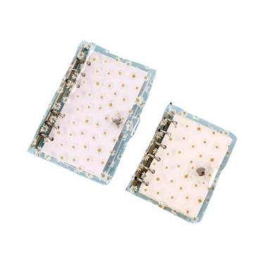 Imagem de Caderno Espiral Kawaii Daisy Com Capa Transparente, Tamanho A7/A6, Par