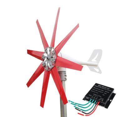 Imagem de 48V,12000W portátil vertical turbina eólica gerador kit, 12V-220V pequeno gerador de turbina eólica AC 12Volt com controlador de carga