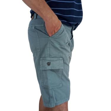 Imagem de Bermuda Masculina de Sarja Cargo com Bolsos Laterais Durabilidade e Es