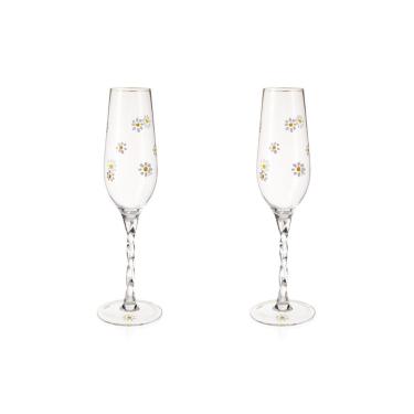 Imagem de Jogo De Taças Copa E Cia 2 Peças Aquarelle Margarida - Espumante 235 Ml