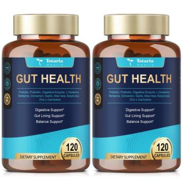 Imagem de Suplemento Totaria 4 em 1, probióticos para a saúde intestinal, 60 bil