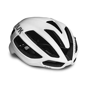 Imagem de KASK Capacete de bicicleta Protone Icon I capacete aerodinâmico para ciclismo de estrada, mountain bike e ciclocross - branco fosco - médio
