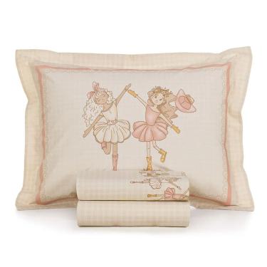 Imagem de Jogo de Lençol Infantil Solteiro 100% Algodão 200 Fios Daisy 3 Peças Karsten