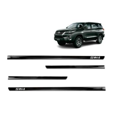 Imagem de Jogo de Friso Lateral Slim Preto SW4 2005 a 2023 - SHEKPARTS