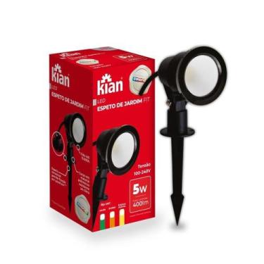 Imagem de Kit 10 Espetos Luminárias Jardim Led 5w Verde Bivolt - KIAN