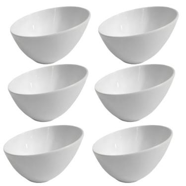 Imagem de Kit 6 Tigelas Angular Cumbuca Bowl Multiuso Cozinha Melamina Premium 3