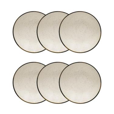 Imagem de Conjunto 6 Pratos Fundos 20,5cm Brisa Cerâmica Oxford