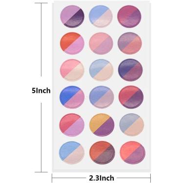 Imagem de 24 folhas coloridas adesivo adesivos adesivos d