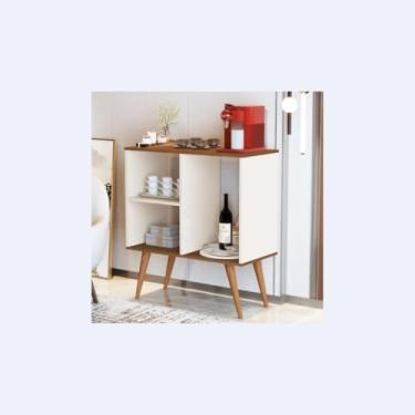 Imagem de Cantinho Do Café Buffet Aparador Axios Modelo Retrô Nichos