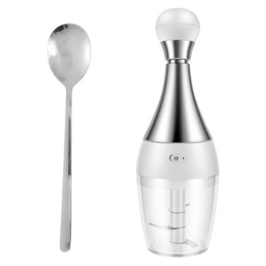 Imagem de FALESOUL Cortador de luxo Gourmet, minicortador de alho, espremedor de alho, aço inoxidável, cortador manual de alimentos, cortador prensado manual para picar alho, cebola, batata e pimentas