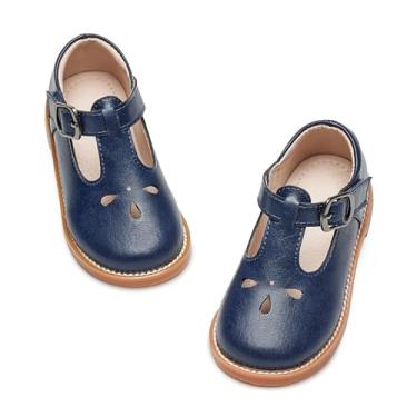 Imagem de GINFIVE Sapatos infantis Mary Janes para meninas pequenas, Gx82 - Azul, 22