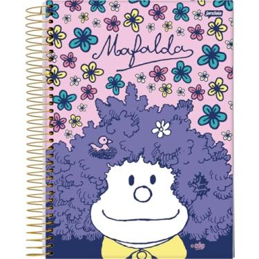Imagem de Jandaia - Caderno Espiral Universitário CD 10 Matérias 160 Fls Mafalda Flores FSC