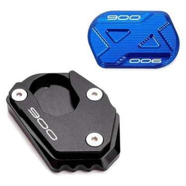 Imagem de BYYINGSUS Compatível com Z650 Z900 Z900RS Z 900 650 N650 Suporte lateral de motocicleta Suporte lateral de coluna auxiliar (Blue Combo-900)