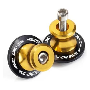 Imagem de BYYINGSUS Novos parafusos de suporte deslizante de carretel de braço oscilante M8 peças de acessórios de motocicleta compatíveis com GSX-S750 GSX S750 GSX-S 750 GSXS750 2011-2022 (dourado)