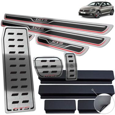 Imagem de Descanso + Pedaleiras + Soleiras Polo GTS Preto Alto Relevo