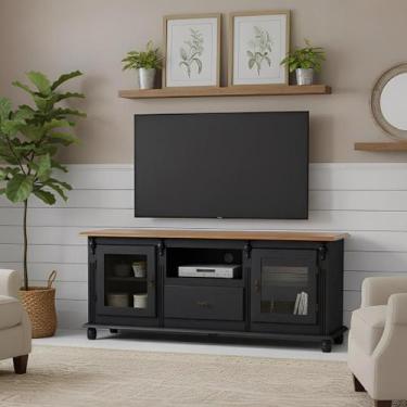 Imagem de Rack Colonial Farmhouse de Madeira Para Tv Até 50 Polegadas com Pés To