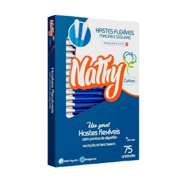 Imagem de Hastes Flexíveis Nathy 75 Unidades Nathy Cotton