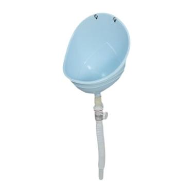 Imagem de KiBcsLic Mictório de parede para crianças com suporte vertical para banheiro, mictórios de alta eficiência, desviador para banheiro infantil, Azul