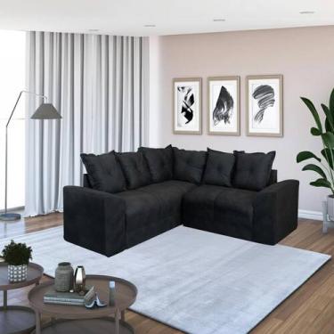 Imagem de Sofá de Canto Ideal Ellegance Relax - Alpoim, Preto
