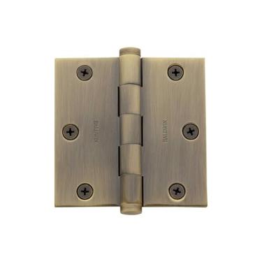 Imagem de Baldwin 1035050I Dobradiça de encaixe quadrada, latão antigo