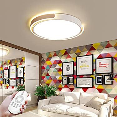 Imagem de Luminária de teto LED para quarto infantil, luminária de teto para meninos e meninas, moderna com controle remoto, luminária de parede regulável, material acrílico, proteção para os olhos, l