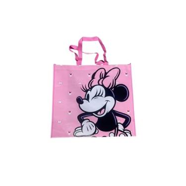 Imagem de Legacy Licensing Partners Disney Minnie Mouse com laço rosa colecionável gigante extra grande 66 cm sacola reutilizável