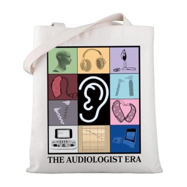 Imagem de WSNANG Audiologist Gifts The Audiologist Era Canvas Tote Bag ENT Specialist Gifts Audiologist Appreciation Gift, Audiologist Tb