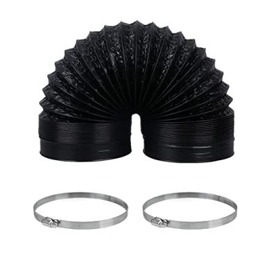 Imagem de Duto de ar flexível de alumínio para dutos de ar de proteção resistente de três camadas para sistemas de ventilação HVAC de duto de exaustão 7 polegadas (180 mm) × 3 m