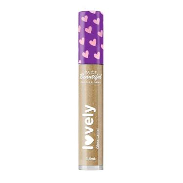 Imagem de Gloss Labial Lovely com Pantenol e Manteiga de Karité Face Beautiful (COR 01)