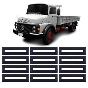 Imagem de Kit borracha dobradiça porta mb 1113 2013 s/aba 12 - peças - VERLI