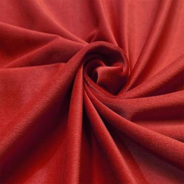 Imagem de Tecido Suede Veludo Divano Vermelho - 1,40m de Largura - Suede Premium