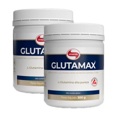 Imagem de Kit 2X: Glutamax Aminoácidos L-Glutamina Vitafor 300g