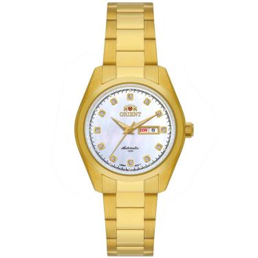 Imagem de Relógio Orient Feminino Ref: Nh6gg002 B1kx Dourado Automático