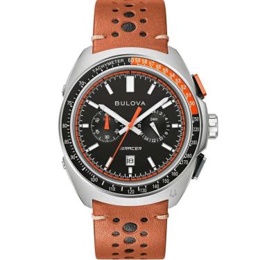 Imagem de Relógio Bulova Masculino Ref: 98b427 Cronógrafo Prateado Racer