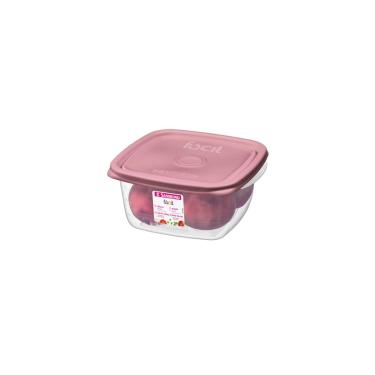 Imagem de Pote Quadrado Fácil Rosa 1950ml - Sanremo