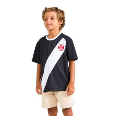 Imagem de Camiseta Braziline Vasco Principia Infantil - Ptobco