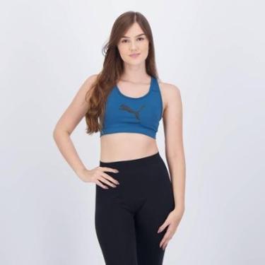Imagem de Top Puma 4Keeps Bra Feminino Azul Petróleo-Feminino