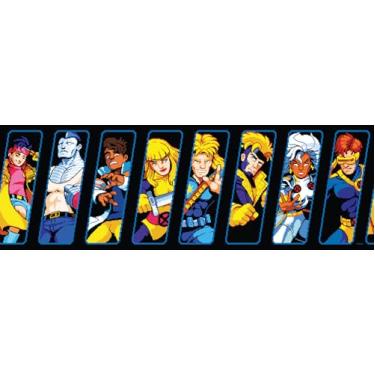 Imagem de Marvel MS Disney Plus Programas de TV Marvel X-Men '97 Pixel Art Black Peel and Stick Border by RoomMates, RMK1321BD