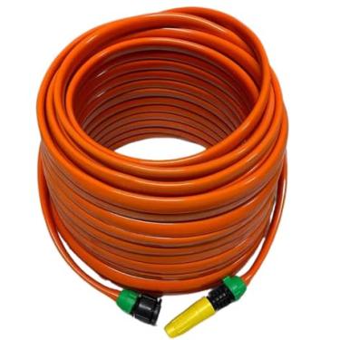 Imagem de Mangueira de Jardim Flexível com Esguicho, 10 Metros, Anti-Torção, Siliconada, Kit Completo com Conectores, para Jardim e Lavagem