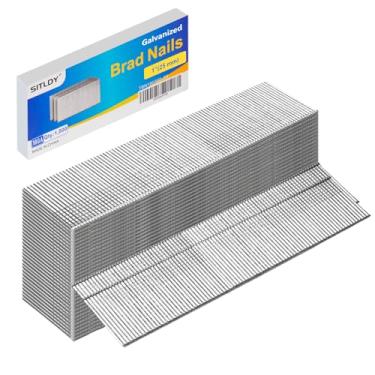 Imagem de SITLDY Pregos galvanizados de calibre 18, cabeça em T, pacote com 1000 cm, pregos pequenos de acabamento para pistola pneumática, elétrica 18GA Brad Nailer