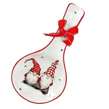 Imagem de Descanso de Colher de Cerâmica Suporte de Descanso de Colher de Cerâmica de : Descanso de Colher de Pauzinho de Prato- Decoração de Branca Pratos Pequenos (,)