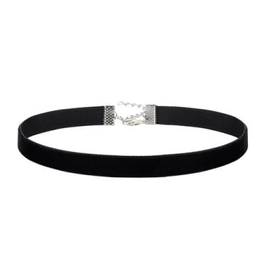 Imagem de Colar gargantilha de veludo preto ajustável para mulheres, presente de aniversário de dia dos namorados, bijuteria cosplay, One Size, Veludo, Sem Pedra Preciosa