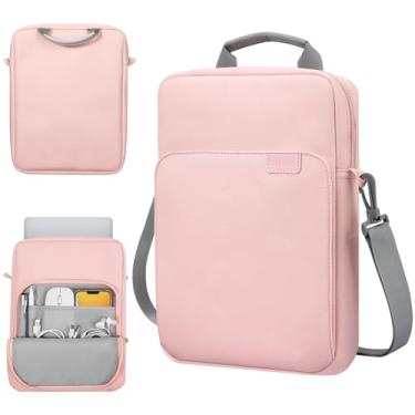 Imagem de TiMOVO Bolsa de transporte para tablet de 9 a 11 polegadas com alça de ombro para iPad Air M2/iPad Pro M4 2024, iPad 9/8/7th 10.2, iPad 10th 10.9, iPad Air 5/4th 10.9, Galaxy Tab S9/S8/A8/A9+, rosa