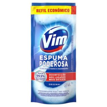 Imagem de DESINFETANTE PARA USO GERAL ORIGINAL VIM ESPUMA PODEROSA SACHÊ 450ML REFIL ECONÔMICO