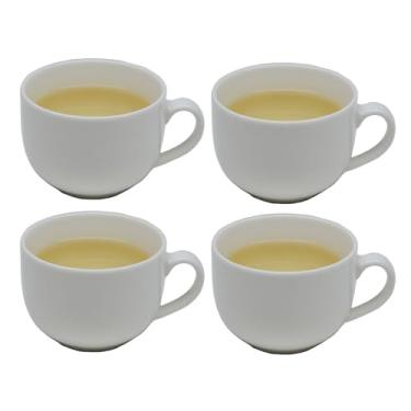 Imagem de Liang baobao Copos de café expresso de cerâmica branca Canecas pequenas de 142 g para café expresso, cappuccino, café turco - seguro para lava-louças, design clássico para casa, café e presentes (4)