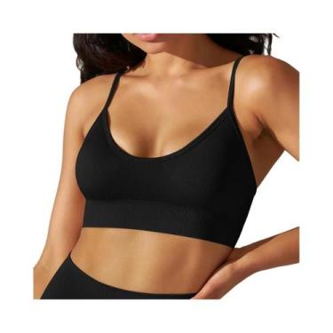 Imagem de Top De Yoga Sem Costura Para Mulheres, Sutiã Esportivo Sexy, Camiseta 