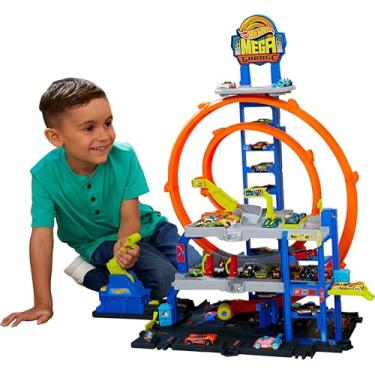Imagem de Hot Wheels City Pista de Brinquedo Mega Garagem para crianças a partir de 4 anos
