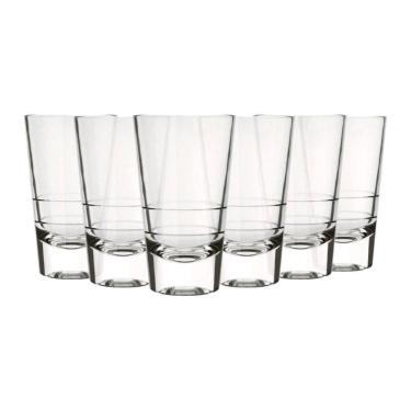 Imagem de Conjunto 6 Copos Caninha Dose Shot Cachaça Vidro 100Ml