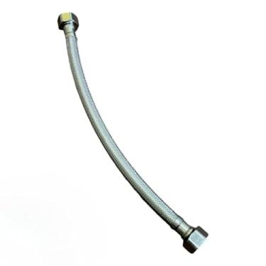 Imagem de Mangueira Flex para Torneira, Mangueira Rabicho Engate Flexivel Femea Femea Inox Trançado 30, 40 Ou 60 Cm para Agua Quente E Fria(60CM)